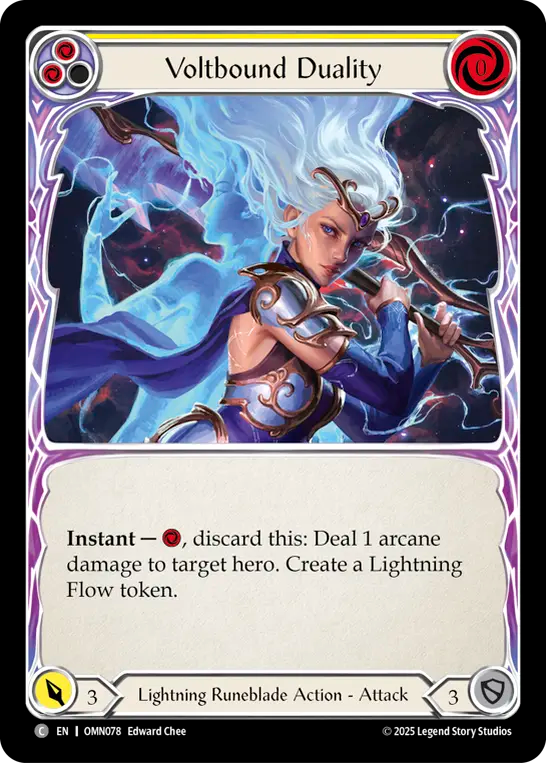 Voltbound Duality (Yellow) Rainbow Foil
