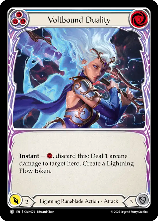Voltbound Duality (Blue) Rainbow Foil