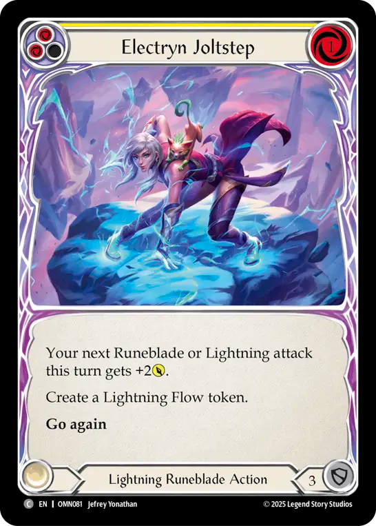 Electryn Joltstep (Yellow) Rainbow Foil