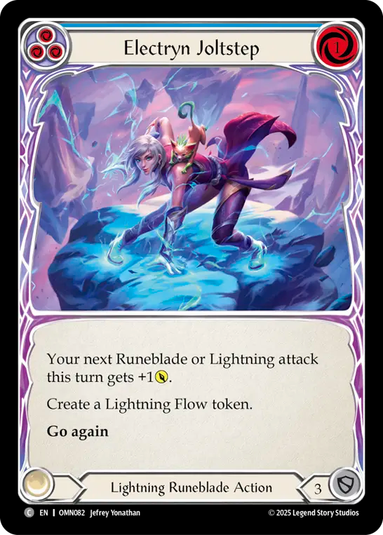 Electryn Joltstep (Blue) Rainbow Foil