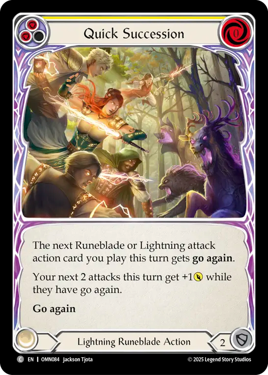 Quick Succession (Yellow) Rainbow Foil