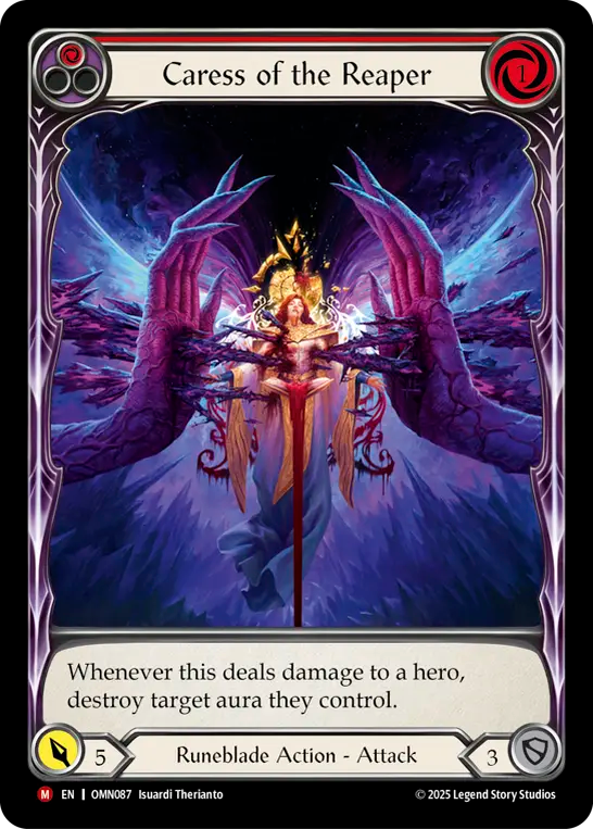 Caress of the Reaper Cold Foil