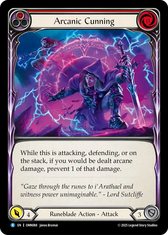 Arcanic Cunning (Red) Rainbow Foil