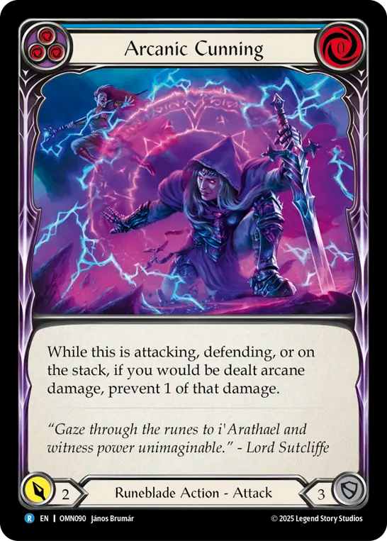 Arcanic Cunning (Blue) Rainbow Foil