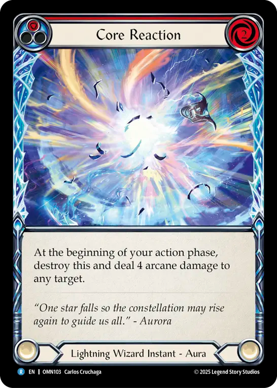 Core Reaction (Red) Rainbow Foil