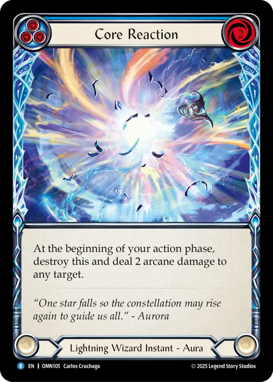 Core Reaction (Blue) Rainbow Foil