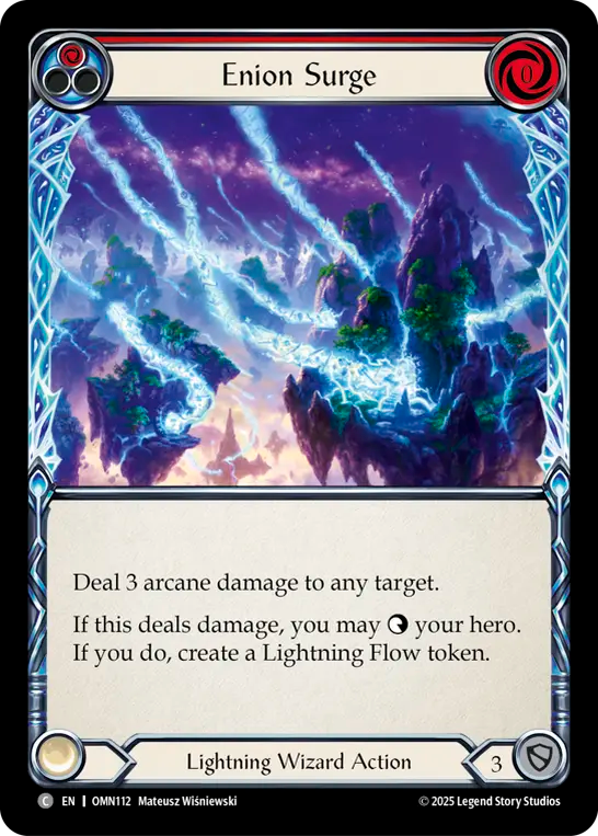 Enion Surge (Red) Rainbow Foil