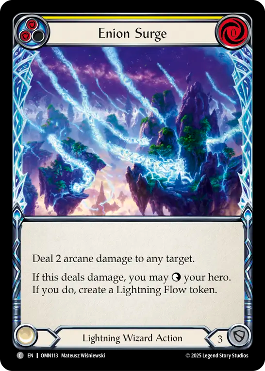 Enion Surge (Yellow) Rainbow Foil