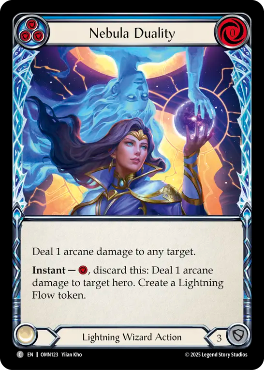 Nebula Duality (Blue) Rainbow Foil
