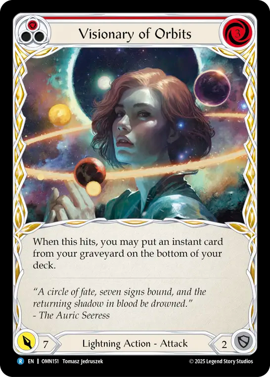 Visionary of Orbits Rainbow Foil