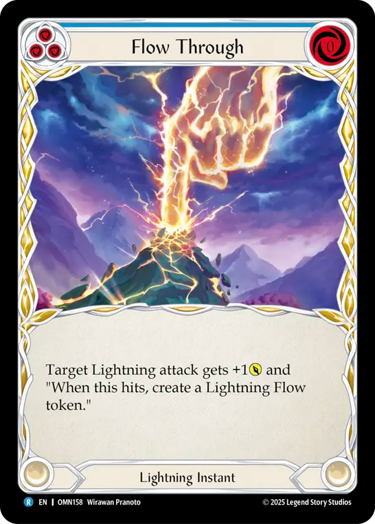 Flow Through Rainbow Foil