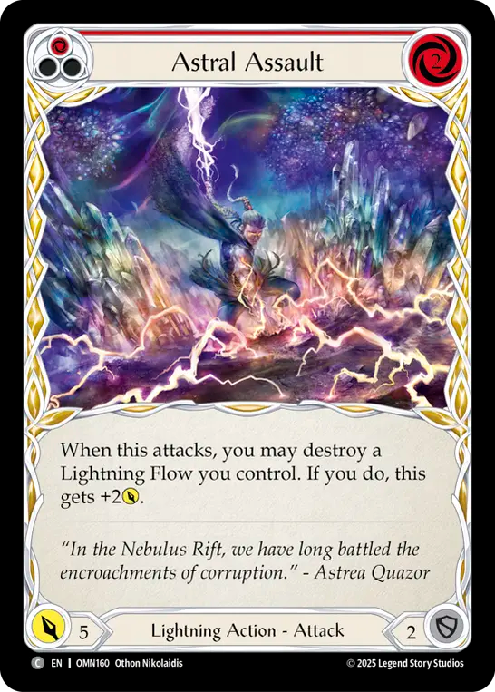 Astral Assault (Red) Rainbow Foil