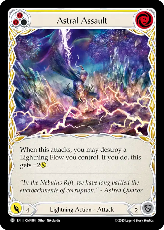 Astral Assault (Yellow) Rainbow Foil
