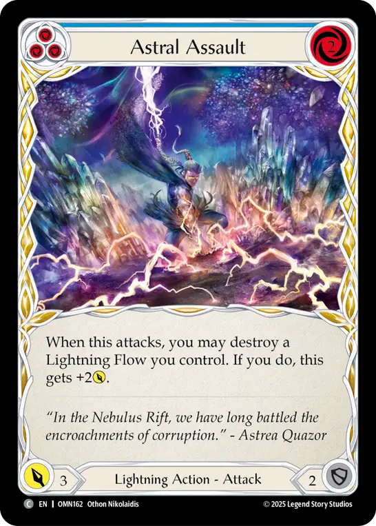 Astral Assault (Blue) Rainbow Foil