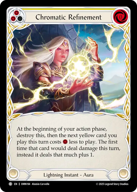 Chromatic Refinement (Yellow) Rainbow Foil