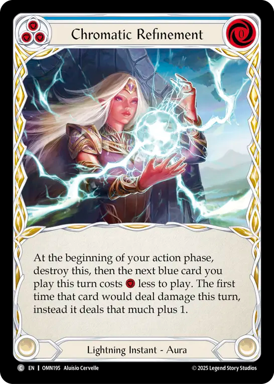 Chromatic Refinement (Blue) Rainbow Foil