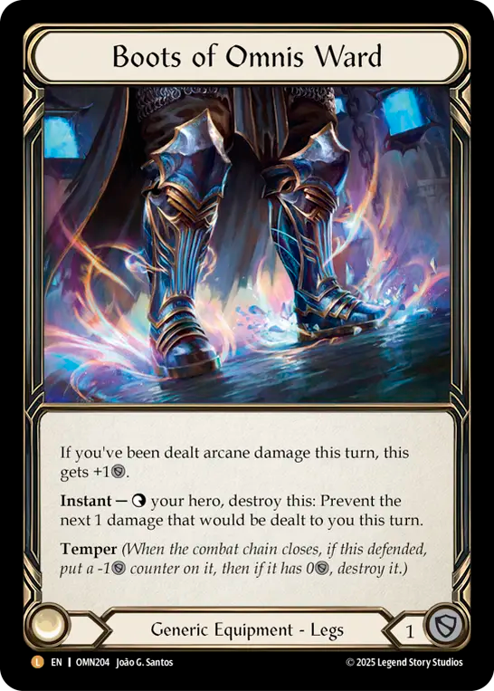 Boots of Omnis Ward Cold Foil