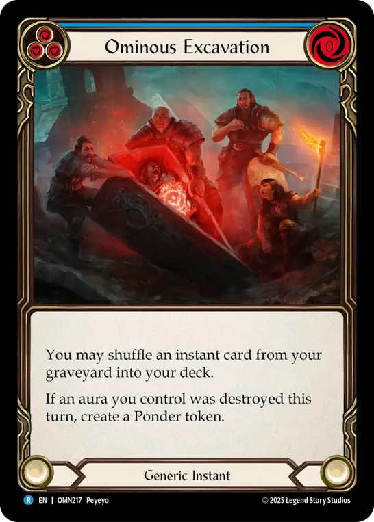 Ominous Excavation Rainbow Foil