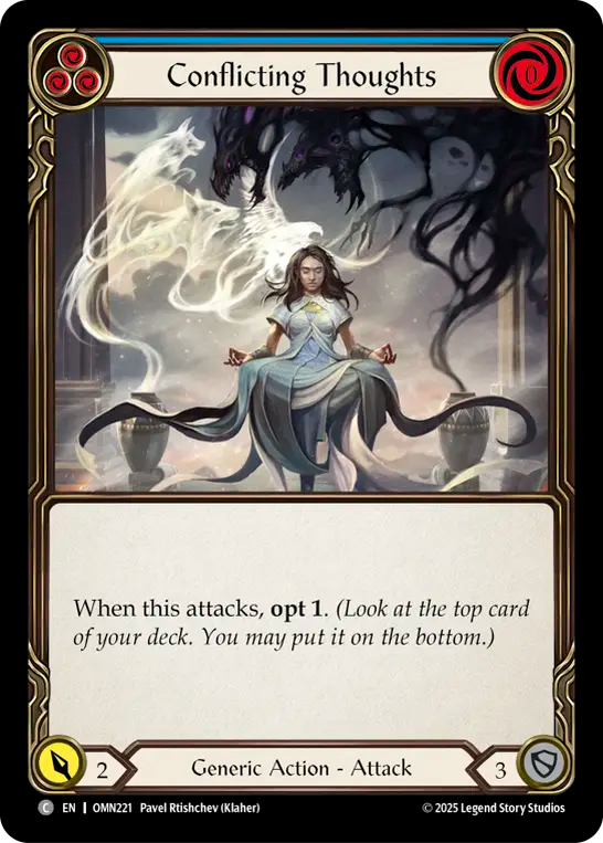 Conflicting Thoughts (Blue) Rainbow Foil