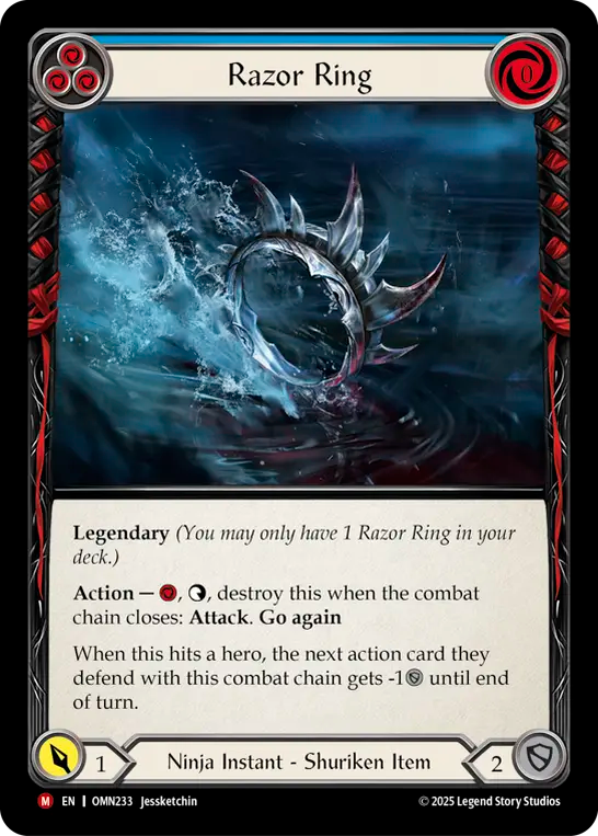 Razor Ring Cold Foil