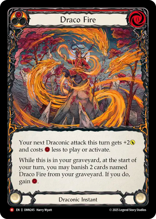 Draco Fire Rainbow Foil