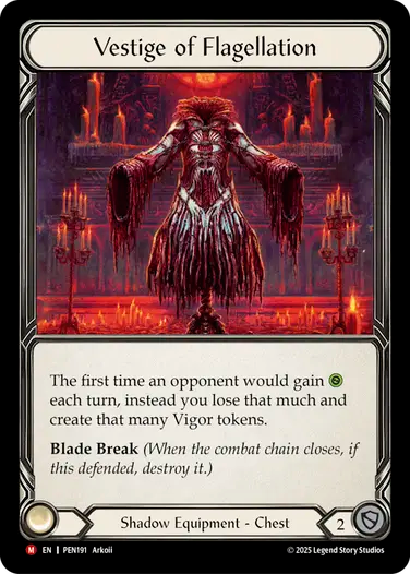 Vestige Of Flagellation Cold Foil
