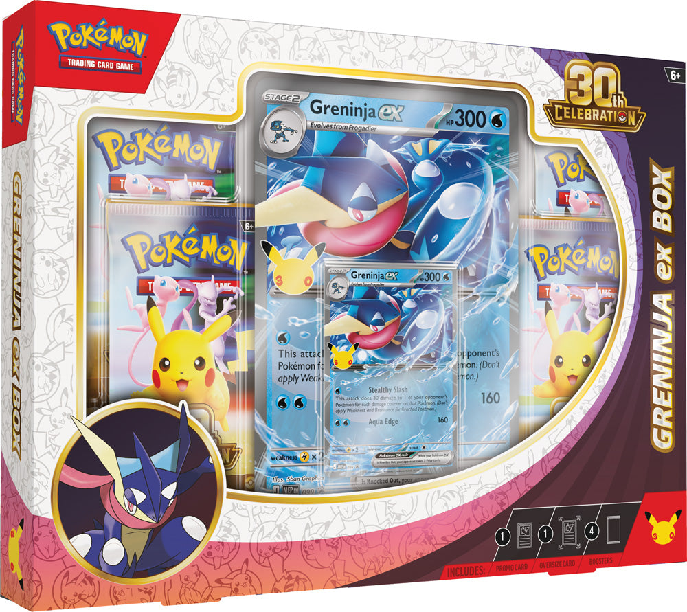 Pokemon TCG: 30th Celebration Sylveon ex Box / Greninja ex Box (PREORDER)