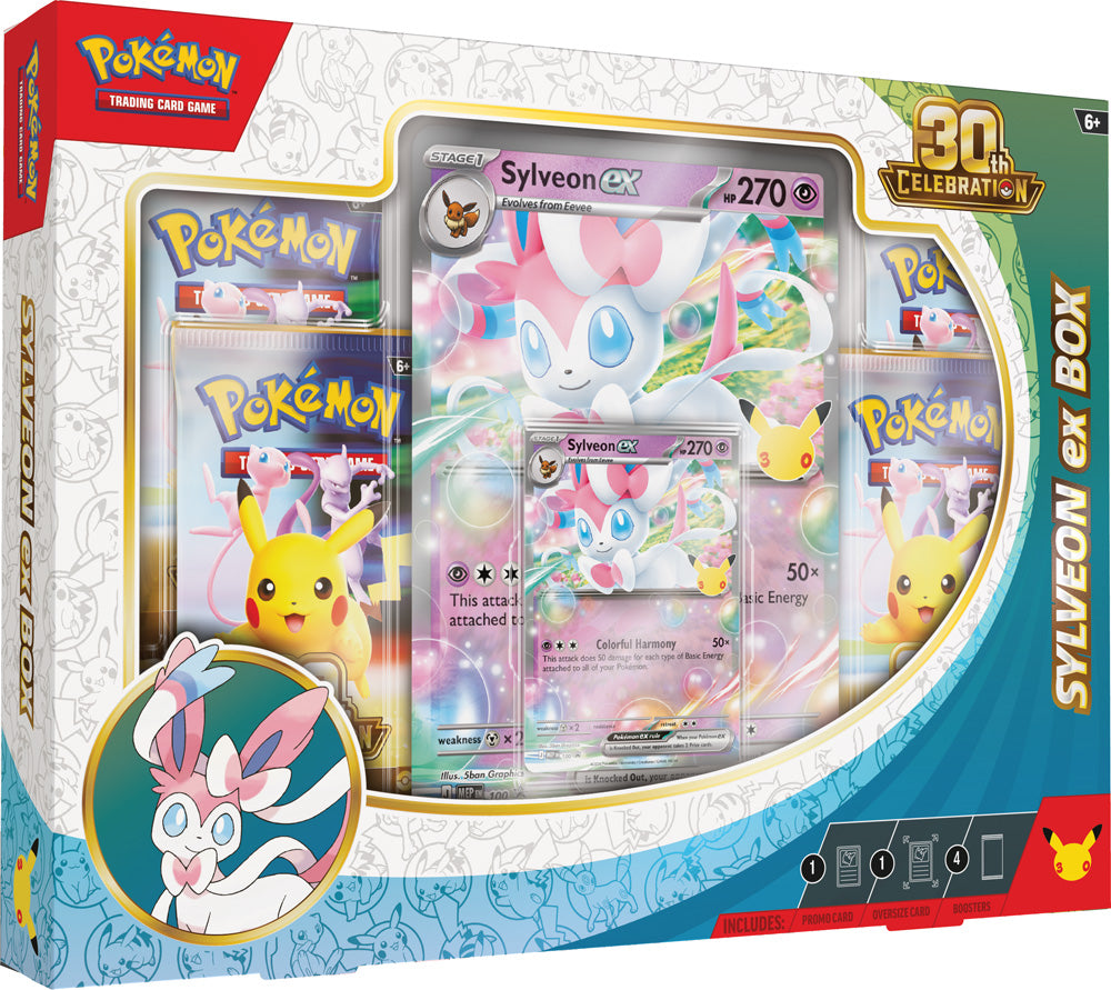 Pokemon TCG: 30th Celebration Sylveon ex Box / Greninja ex Box (PREORDER)