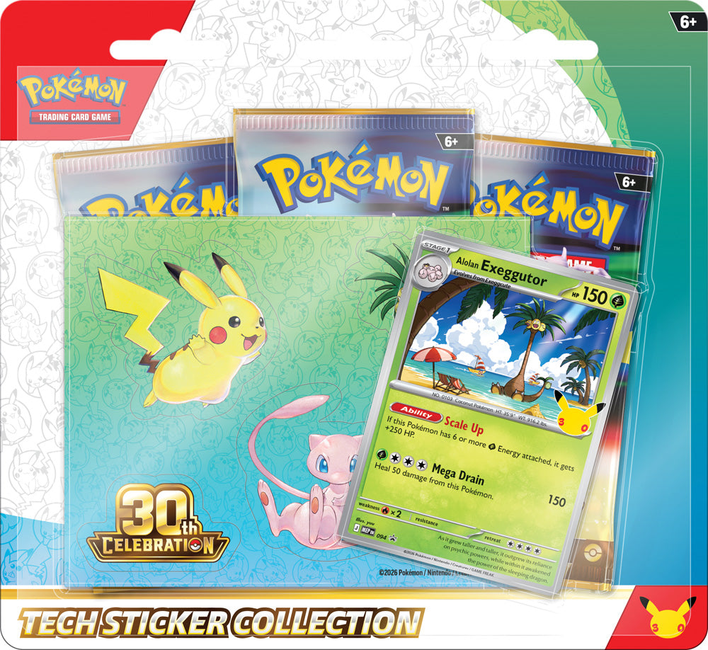 Pokémon TCG: 30th Celebration Tech Sticker Collection (PREORDER)