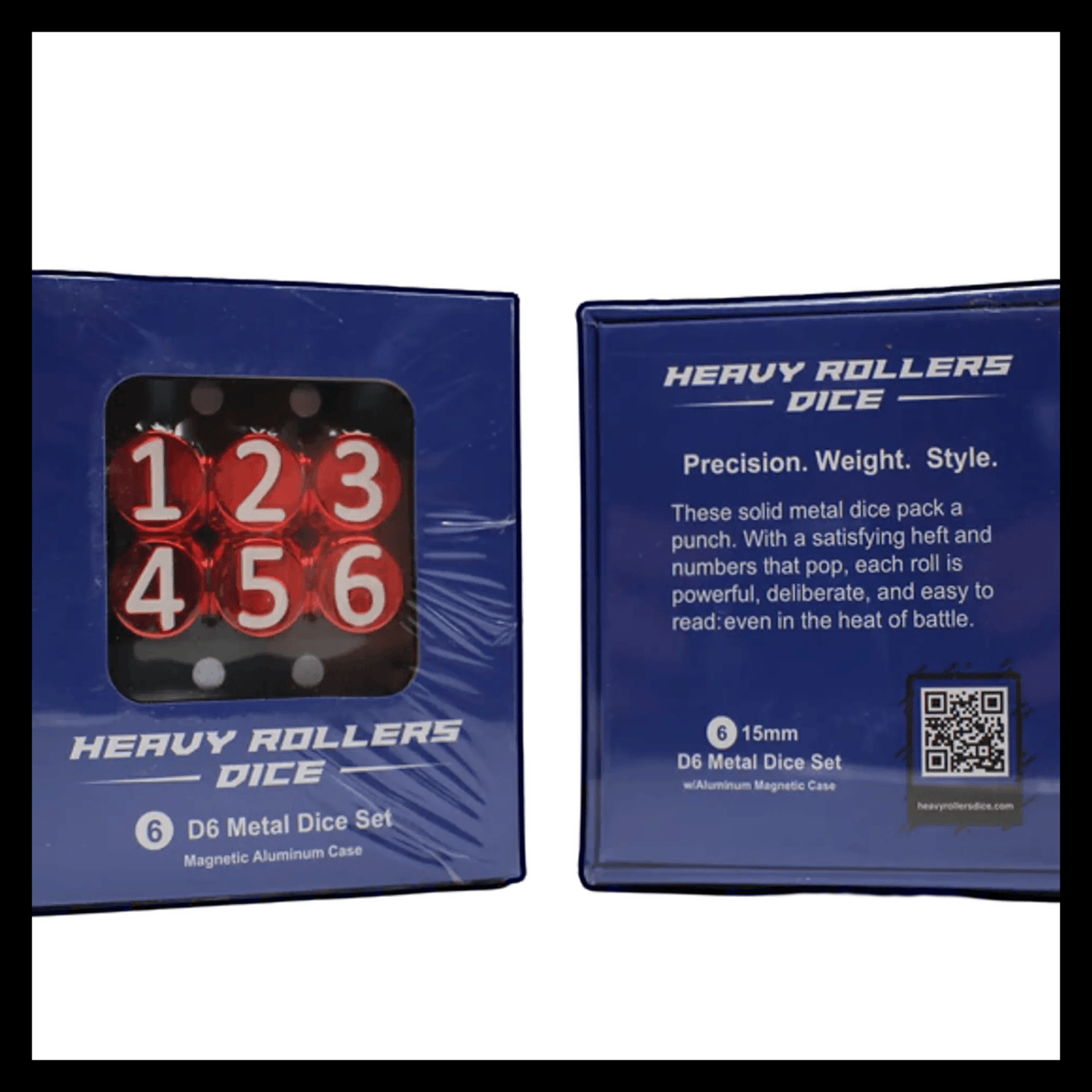 Heavy Rollers D6 Dice Set w/ Magnetic Case