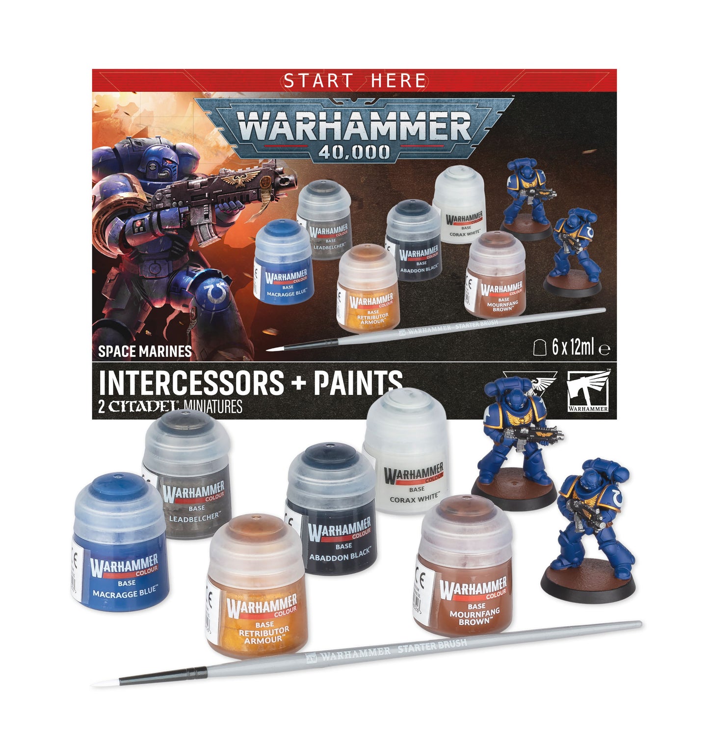 60-11 Space Marines Intercessors Plus Paints