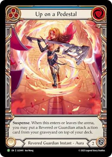 Up on a Pedestal Cold Foil Promo
