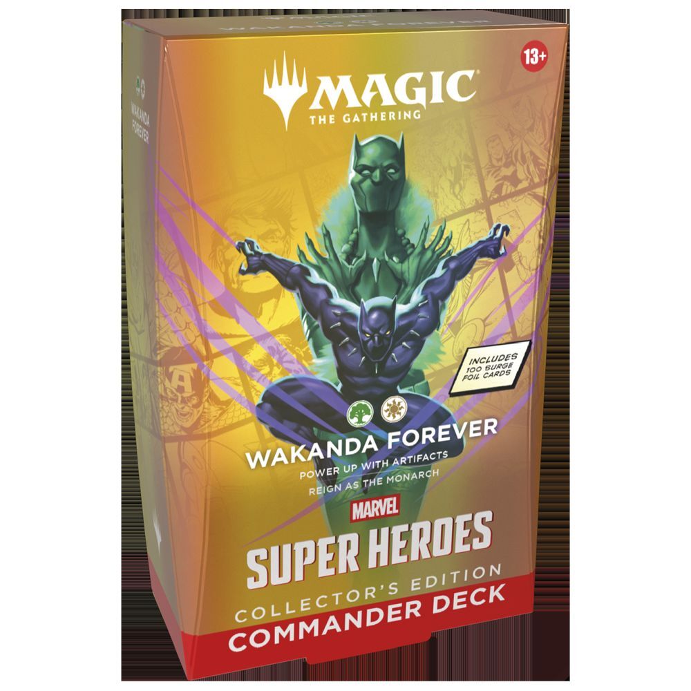 Magic Wakanda Forever Collector's Marvel Super Heroes Commander deck MTG