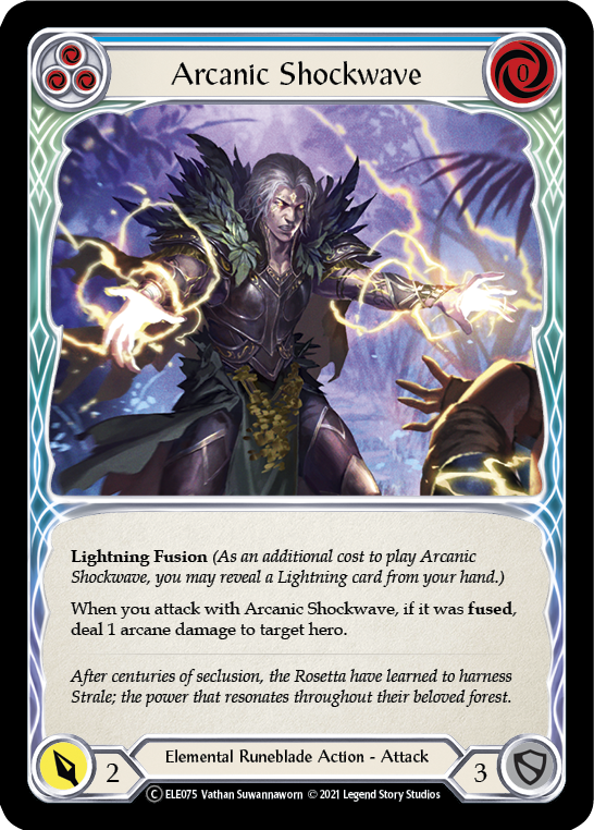 Arcanic Shockwave (Blue) Rainbow Foil (Unlimited)