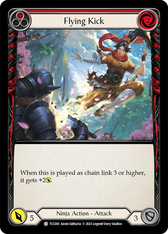 3x Flying Kick (Red)