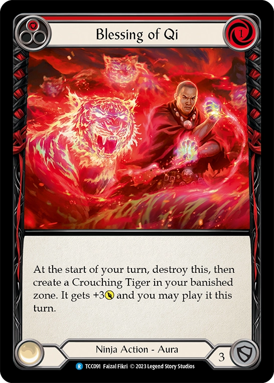 3x Blessing of Qi (Red)